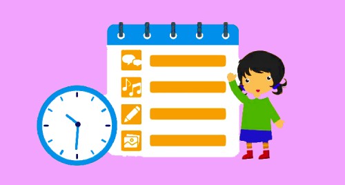 teach to schedule child time management