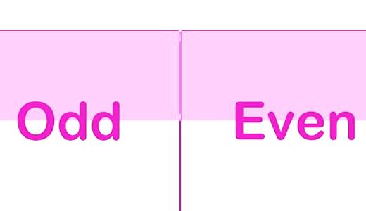 odd or even odd or even