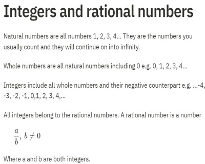 43 Integers and Rational Numbers