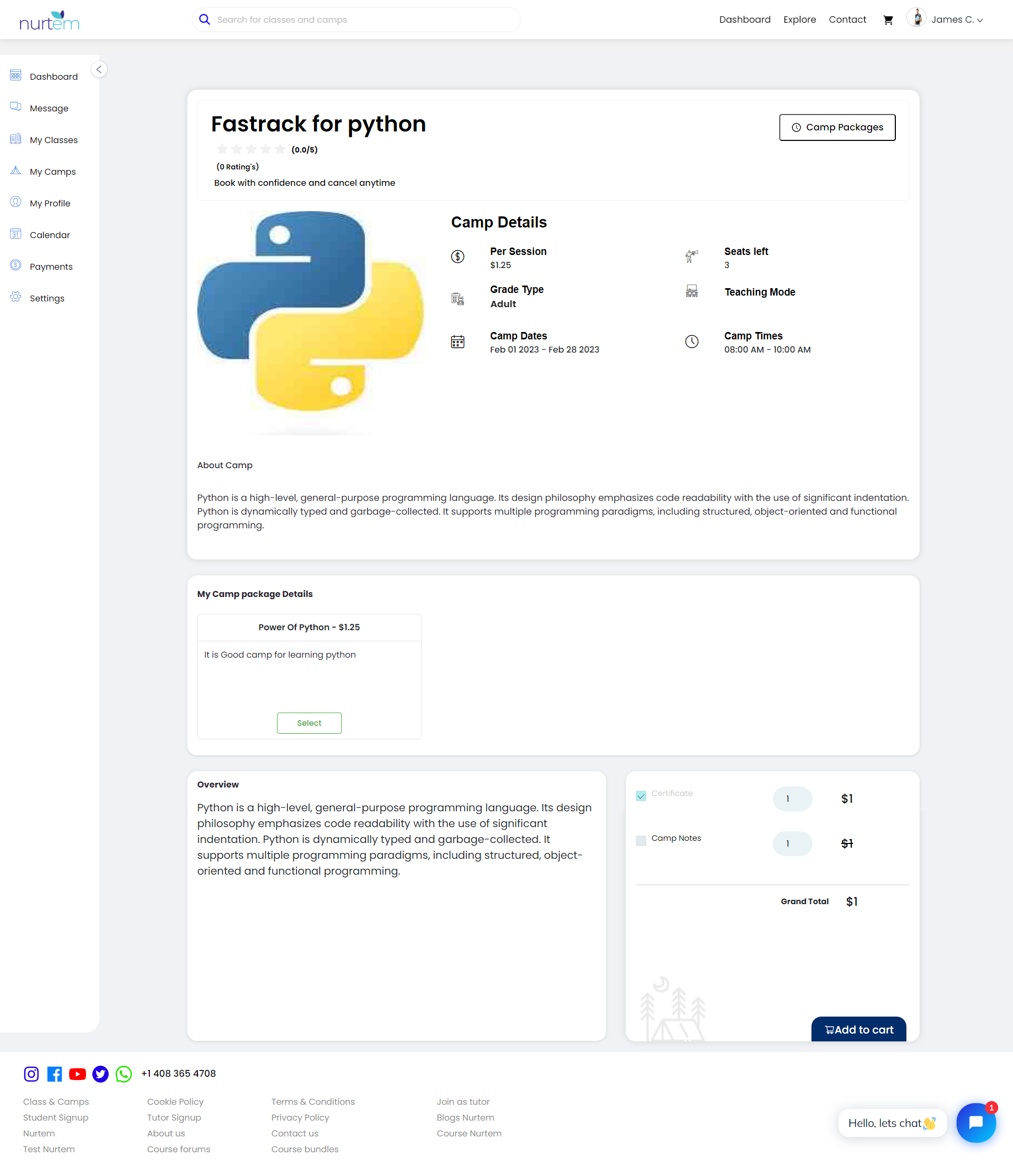 screencapture class nurtem view camp chandra fastrack for python 63d7b97aea2ee9bcdfa323cc 2023 03 21 16 15 34